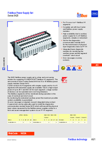 Thumbnail of document Data Sheet - 9420 Fieldbus power supply